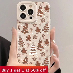 Funda de teléfono para iPhone 16 Pro Max 15 14 13 12 11 XR árbol de Navidad funda de moda - Imagen 1 de 7