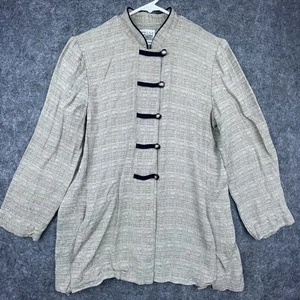 Vintage R&M Richards by Karen Kwong Shirt Damen Oversized Medium Mandarin Neck - Bild 1 von 8