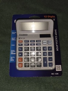 Casio MC-12M 12 Digits 12-Digits Portable Desktop Shop Calculator *NEW/SEALED* - Picture 1 of 2