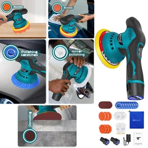 Cordless Car Polisher, Eccentric Polishing Machine, Dual Action Buffer Polishing - Picture 1 of 15