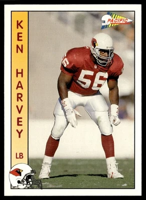 1992 Pacific Ken Harvey Phoenix Cardinals #244 - Image 1 of 2