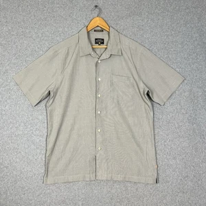 Quiksilver Shirt Mens M Waterman Collection Grey Button Up Quick Dry Outdoors - Picture 1 of 9