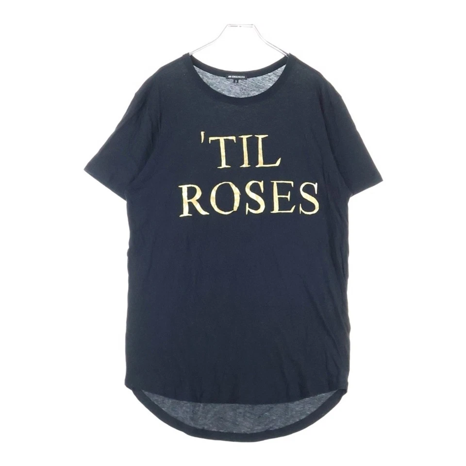 ANN DEMEULEMEESTER Andummeester 19aw TIL ROSES Front Logo Print Short Used f1095 - Image 1 of 4