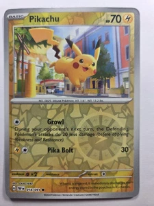 Pikachu - 018/091 SV: Paldean Fates Common Reverse Holo NM Pokemon TCG - Picture 1 of 2