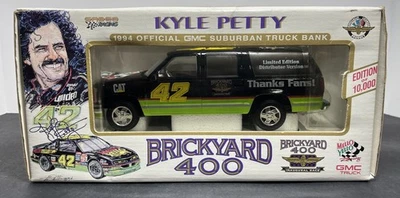 Kyle Petty 1994 Official GMC Suburban Truck Bank Brickyard 400 NASCAR #42 NIB - Image 1 of 4