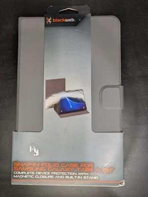 Funda Folio Blackweb Samsung Galaxy Tab 10.1" Con Soporte Gris Foto 1 de 2