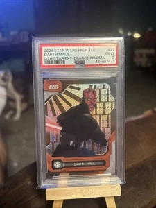2024 Topps Star Wars High Tek Darth Maul Orange Magma 2/25 PSA 9 Pop 3 No Higher - Picture 1 of 2