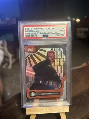 2024 Topps Star Wars High Tek Darth Maul Orange Magma 2/25 PSA 9 Pop 3 No Higher - Image 1 of 2