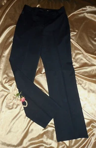 Sz 4 Dress Slacks Zishen Black Straight Leg Awesome Fabric Well Made Never Worn - Picture 1 of 5