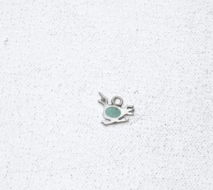 Sterling Silver & Turquoise Indian Charm Pendant - Picture 1 of 2