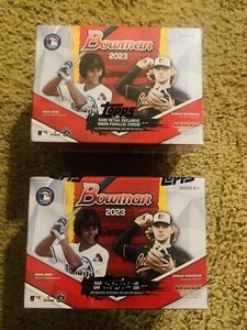 2 Topps 2023 Bowman Baseball Blaster Box - 12 Packs!