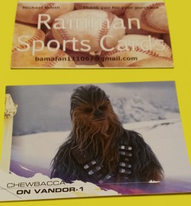 Free Shipping 2018 Topps Solo A Star Wars Story # 50 Chewbacca On Vandor-1