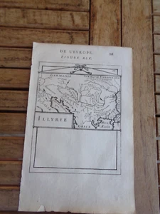 Gravure carte de l' ILLYRIE tiré de Description de l'Univers Mallet XVIIe s. - Foto 1 di 1