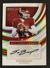 2022 Immaculate Collegiate Sam Bradford Auto /10 All Time Greats Signatures