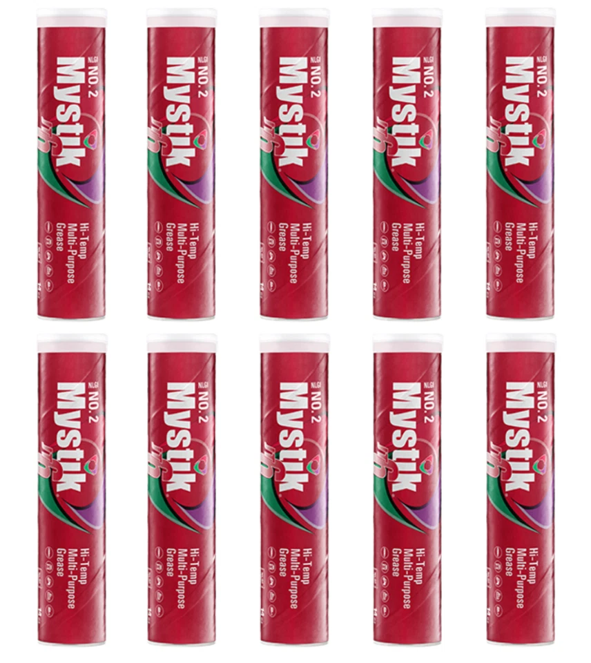 Mystik 665005002080 Jt-6 Red Hi-temp Grease #2 14oz Bottle Case of 10 Tubes