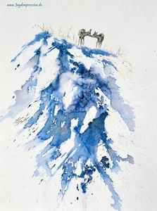 Jagdkunst ,Jagdmaler, Jagd, Jagdgemälde, Rehwild, Reh - Bild 1 von 1