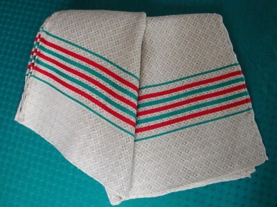 SERVIETTES DE TABLE BASQUE VERT/ROUGE LOT DE 6 - Photo 1/2