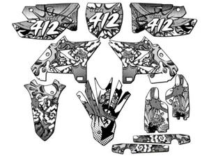 2005-2007 fits UFO RESTYLE YZ 125 ZANY White Senge Graphics Kit Compatible wi... - Picture 1 of 10