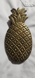 Pineapple Door Knocker Vintage Solid Brass Tropical Decor - Picture 1 of 8