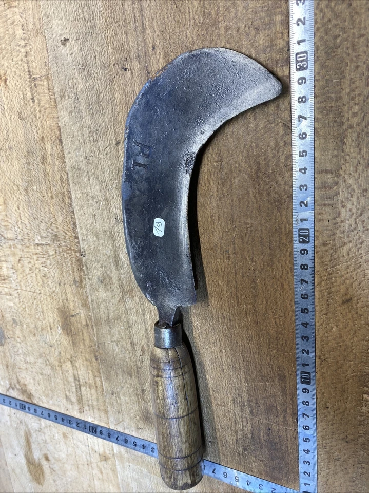 n° 19 Old tool / OUTIL ANCIEN, serpe Forgée 19eme - Photo 1/4