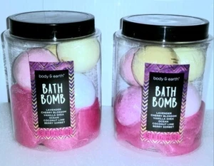 Lot of 2 Body & Earth Bath Bombs & Body Scrub Boxes 6 individual Assorted Scents - Picture 1 of 12