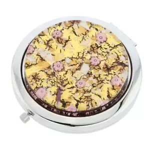 Espejo compacto plegable vidrio GlassOfVenice Murano Millefiori - oro púrpura - Imagen 1 de 5