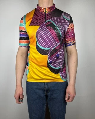 Camiseta deportiva de ciclismo vintage colorida Gonso años 90 talla XL bicicleta Foto 1 de 4