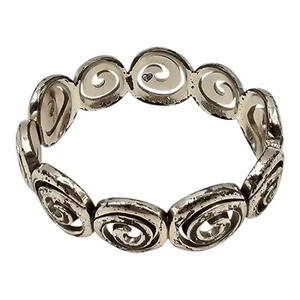 Brighton Vertigo Armreif mit aufklappbarem Wirbelspirale silberfarben - Bild 1 von 7