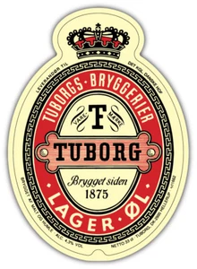 "Calcomanía para parachoques con logotipo de Tuborg - 3'', 5"" o 6""" - Imagen 1 de 1