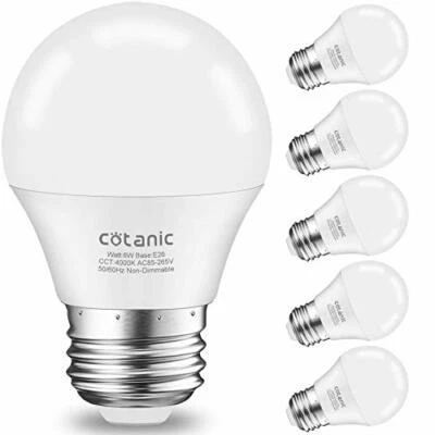 A15 Led Bulb Ceiling Fan Light Bulbs 6w 60w Equivalent4000k Natural Daylighte2 - Image 1 of 4