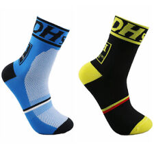 2Pairs Pro Cycling Socks Road Riding Bicycle Bike Sports Ankle Sock Blue Black