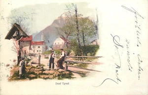 Italia Tirolo Dorf Tirol en Tirol del Sur 1899 - Imagen 1 de 2