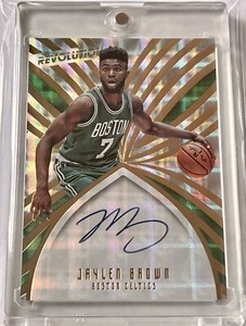 2016-17 Panini Revolution #3 Jaylen Brown ROOKIE ON CARD AUTO RC Boston Celtics