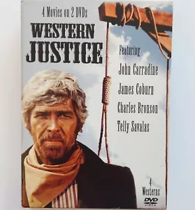 4 Filme - Western (DVD 2-Disc Set) Bronson Carradine Coburn Savalas Hot Lead - Bild 1 von 6