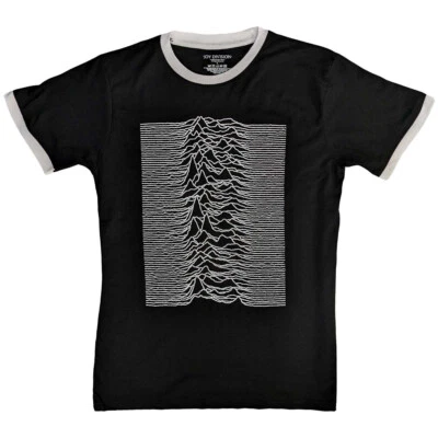 Joy Division - Unknown Pleasures with backprint - Black Ringer t-shirt - Image 1 of 2