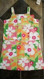 NWT Gymboree SPRING FUN Girls size 7 Mod Flower Mini Dress tunic top summer rare - Picture 1 of 3