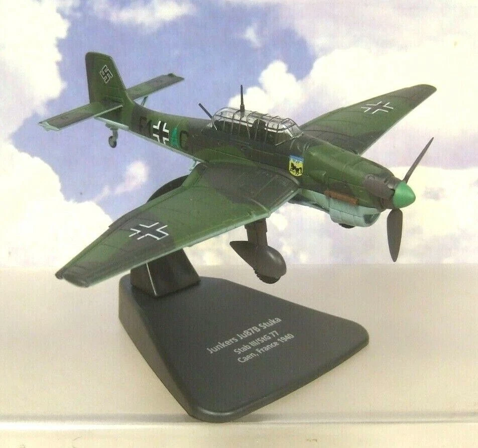 OXFORD 1/72 GERMAN JUNKERS JU87 STUKA STAB III/STG77 LUFTWAFFE FRANCE 1940 AC004 - Image 1 of 1