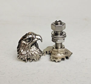 Maßgefertigte ADLER Kennzeichenschrauben für Harley, Auto, Motorrad, Totenkopf, - Picture 1 of 3