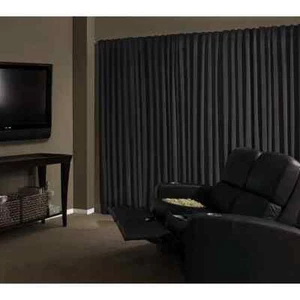 Luxury 3 Pass Thermal Blackout Stage and Theater Draping Fabric W300cm Per Metre - Picture 1 of 32