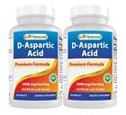 2 Pack Best Naturals D Aspartic Acid (DAA) 3000mg per Serving 180 Tablets