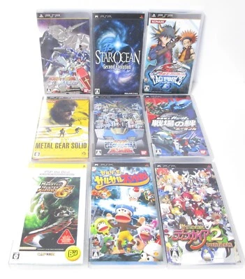 PSP UMD 9-Disc Set: Includes Gundam, Yu-Gi-Oh!, Monster Hunter & More - Image 1 of 4
