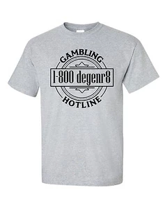 T-shirt poker 1-800 denger8 di High Roller Abbigliamento - Foto 1 di 1