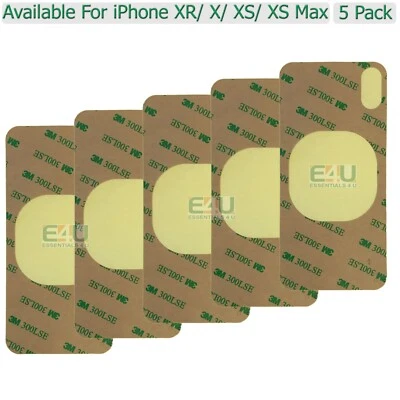 5 x For Apple iPhone X XS MAX XR Back Glass Adhesive Rear Cover Bonding Tape