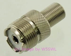 Adaptador de RF conector coaxial hembra a tipo F hembra - Imagen 1 de 1