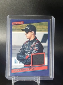 CAMERON HAYLEY 2019 DONRUSS RACING RETRO 1986 RELICS RACE-WORN FIRESUIT PATCH - Picture 1 of 2