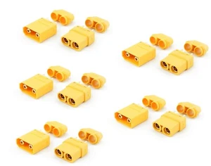 5x Pares Conector XT90 Macho Hembra Enchufe Enchufe Enchufe + Cubiertas Terminal Batería eBike - Imagen 1 de 1