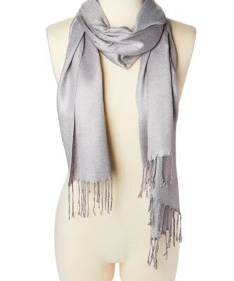 Pashmina Cachemira Bufanda Metálica Moda Bufandas para Mujer Acrílico Chal Estola Foto 1 de 4