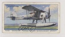 1938 Player's Aircraft of the Royal Air Force Tobacco Fairey Swordfish #39 1u6