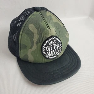 Vans Hat Off The Wall Snapback Cap Black Camo H013 - Imagen 1 de 8