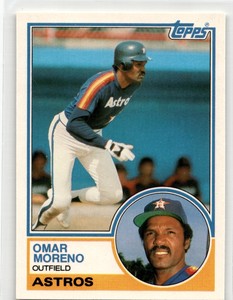 1983 Topps Traded #76T Omar Moreno  Houston Astros MLB Vintage Baseball Card